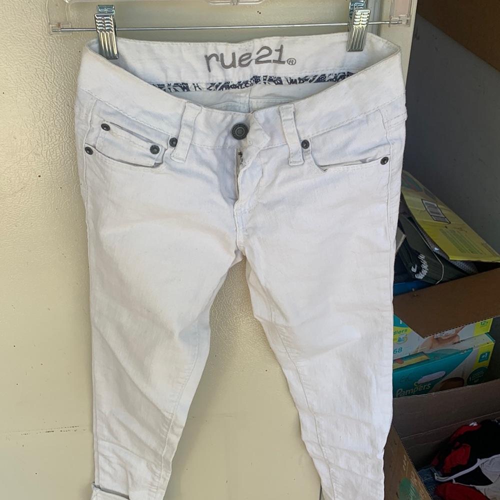 White size 1 jeans
